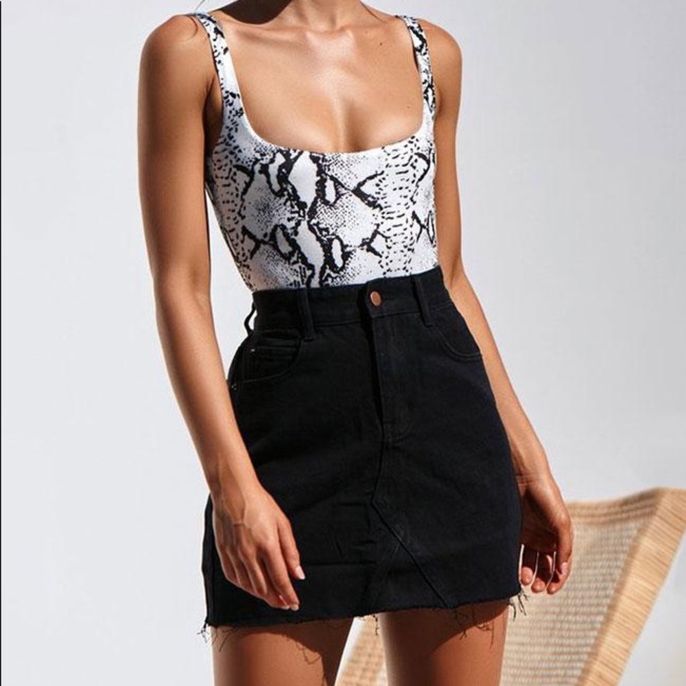 Snake Skin One-Piece Bathing Suit/ Bodysuit